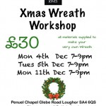 Christmas Wreath Making Workshops with Ruth Milton Jones, Swansea