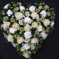Funeral Flowers Online - Loose heart £75,£95,£130