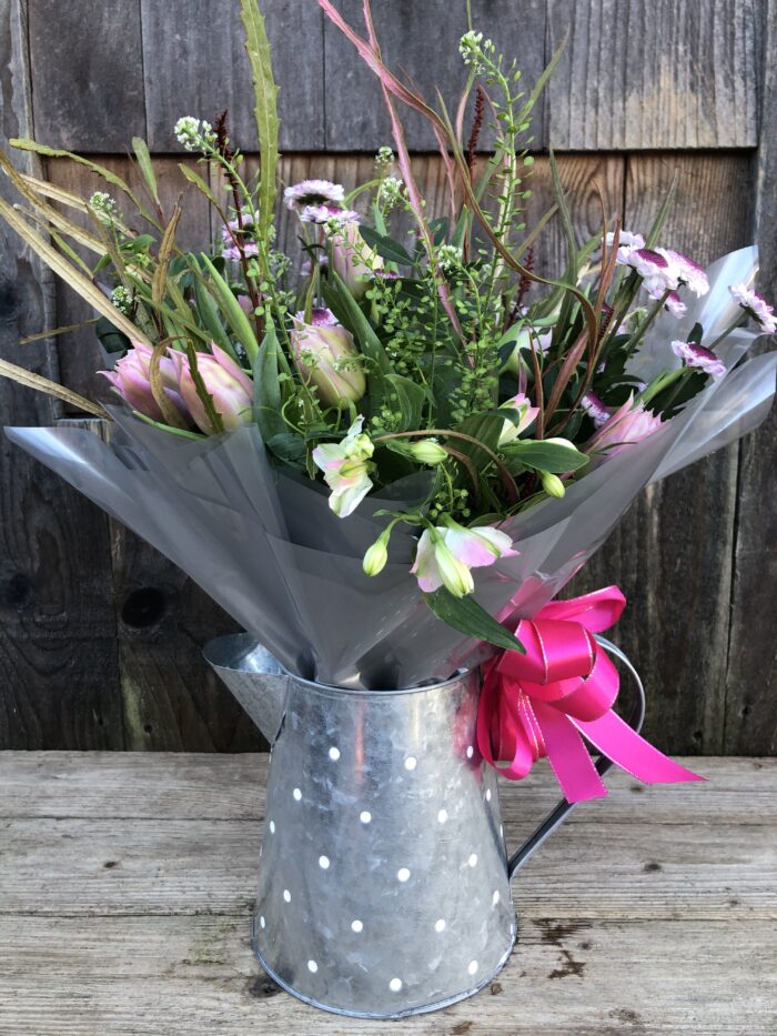 Flowers in a Vintage Jug Gift Bouquet - send flowers in Swansea